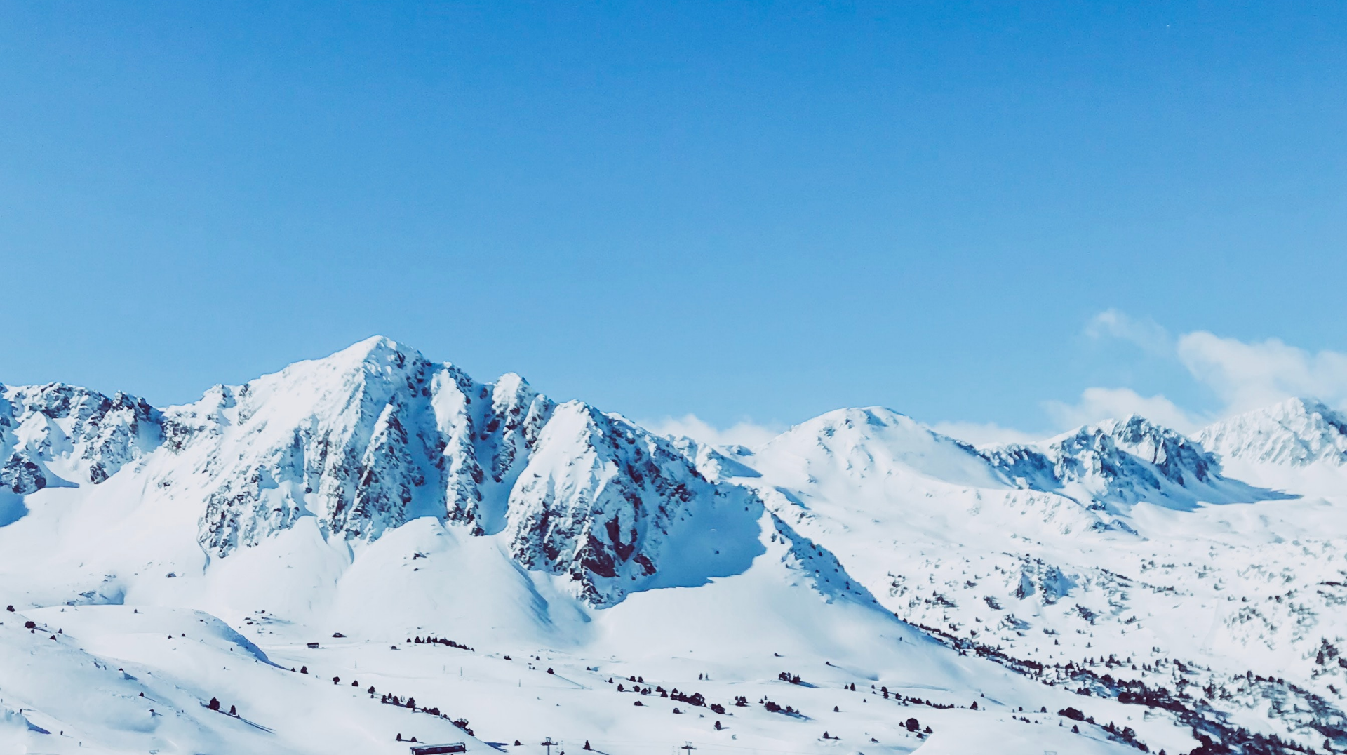 snowy mountains